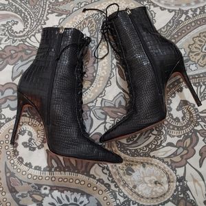 Schutz lace up boots.  Size 8.5